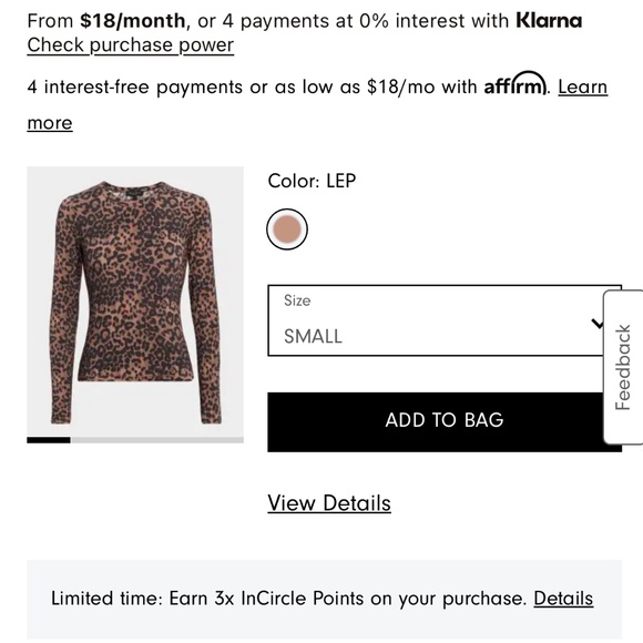 NWT rag & bone Leopard-Print Long-Sleeve $198 - Picture 2 of 5
